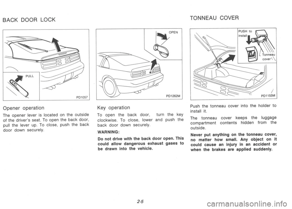 NISSAN 300ZX 1992  Owners Manual 