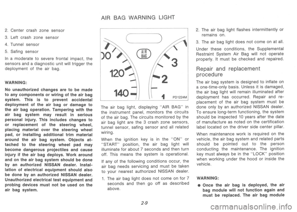 NISSAN 300ZX 1992  Owners Manual 