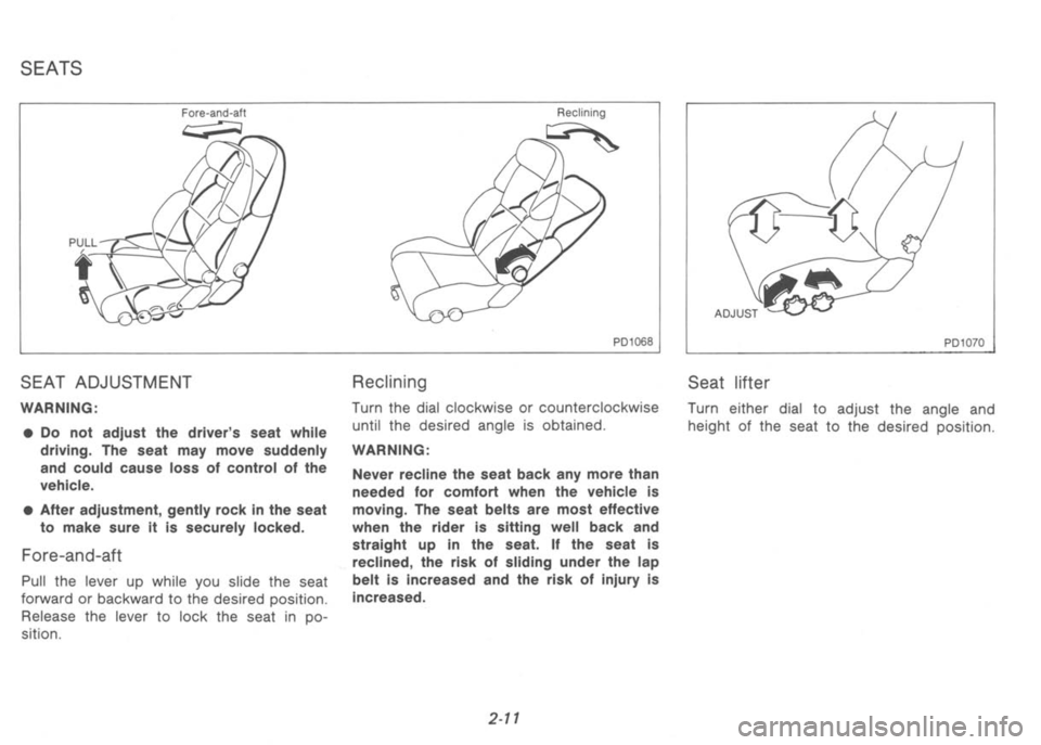 NISSAN 300ZX 1992  Owners Manual 
