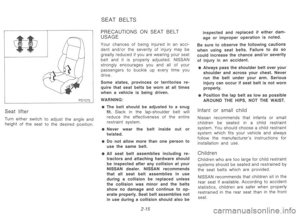 NISSAN 300ZX 1992  Owners Manual 