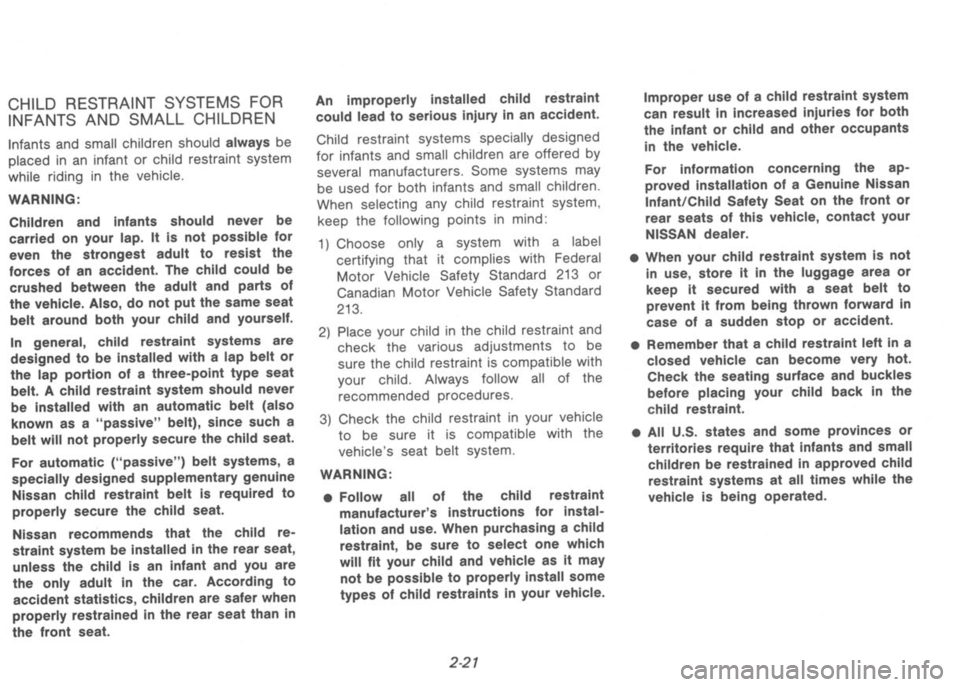 NISSAN 300ZX 1992  Owners Manual 