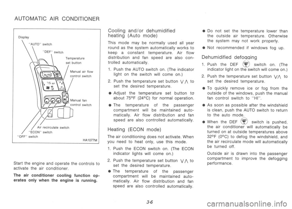 NISSAN 300ZX 1992  Owners Manual 