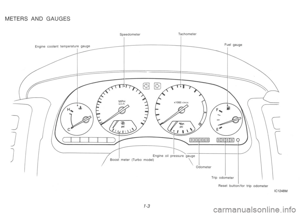 NISSAN 300ZX 1992  Owners Manual 
