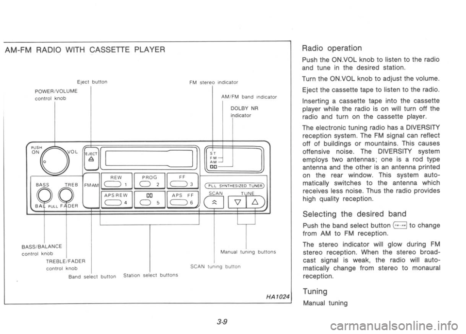 NISSAN 300ZX 1992  Owners Manual 