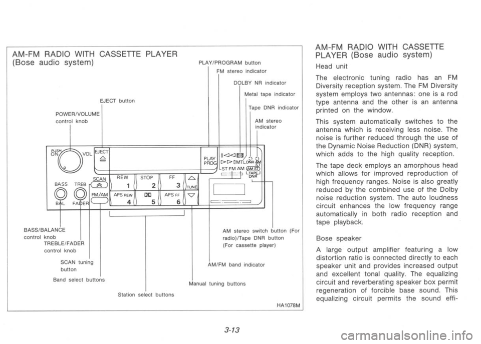 NISSAN 300ZX 1992  Owners Manual 