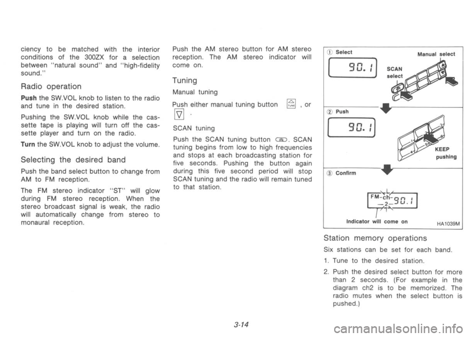 NISSAN 300ZX 1992  Owners Manual 