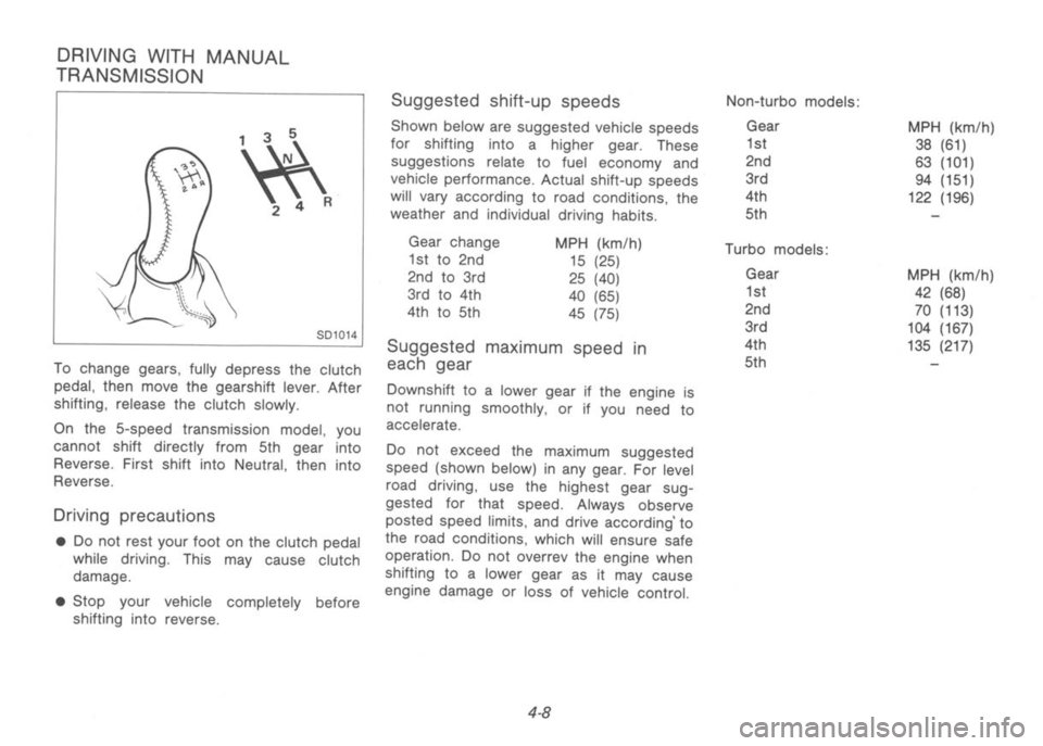 NISSAN 300ZX 1992  Owners Manual 