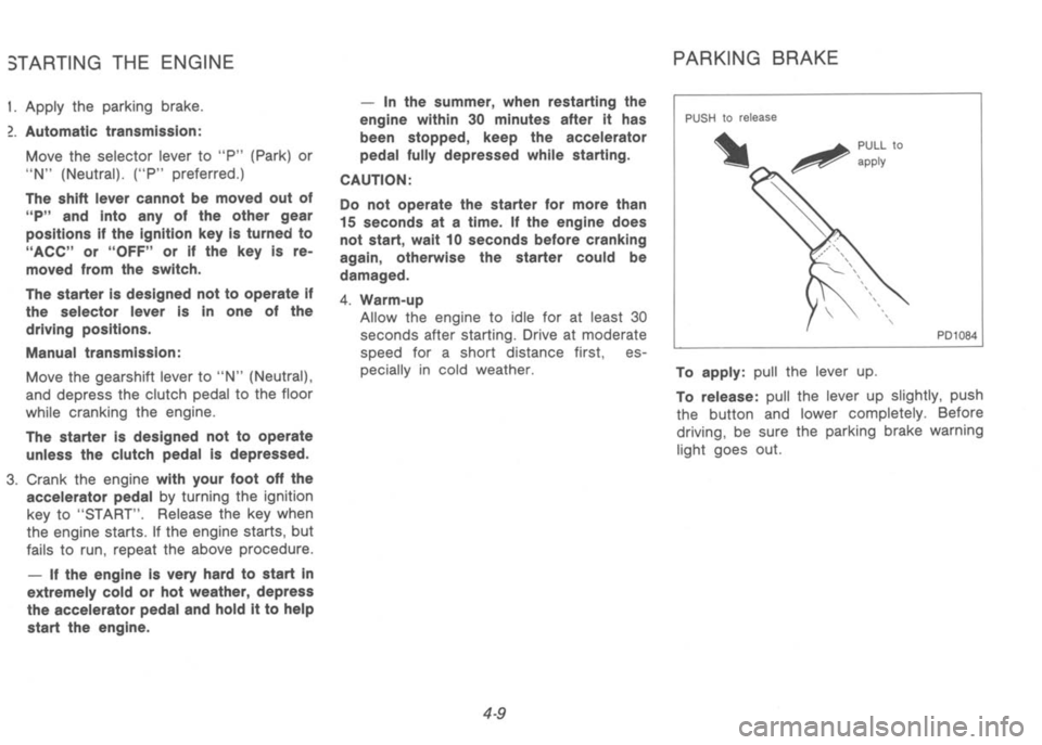 NISSAN 300ZX 1992  Owners Manual 