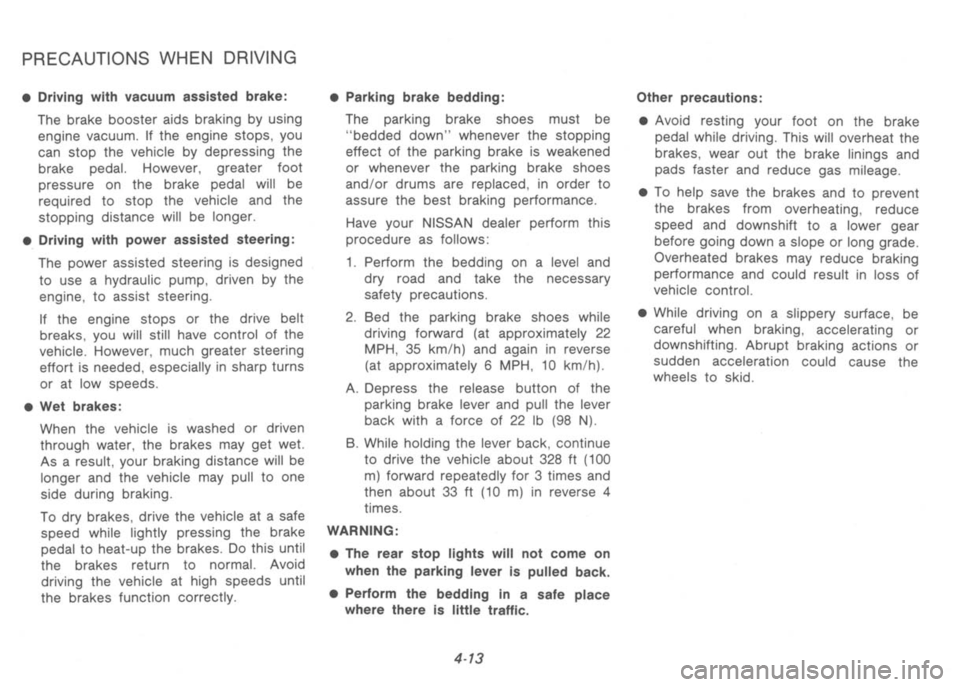 NISSAN 300ZX 1992  Owners Manual 
