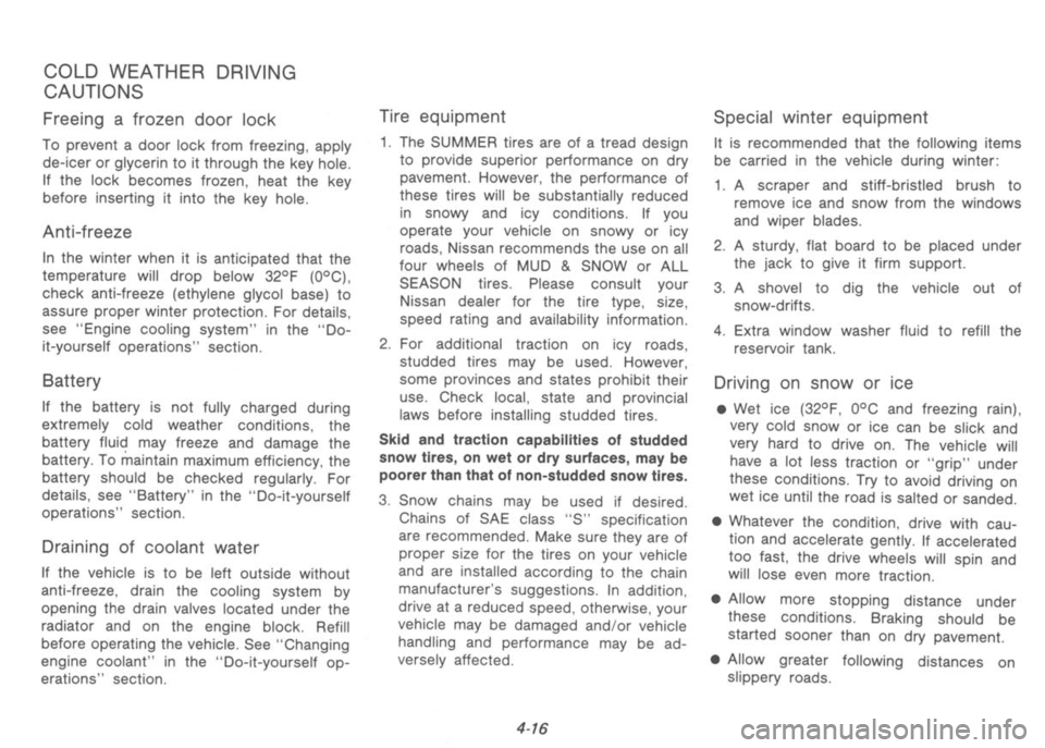 NISSAN 300ZX 1992  Owners Manual 