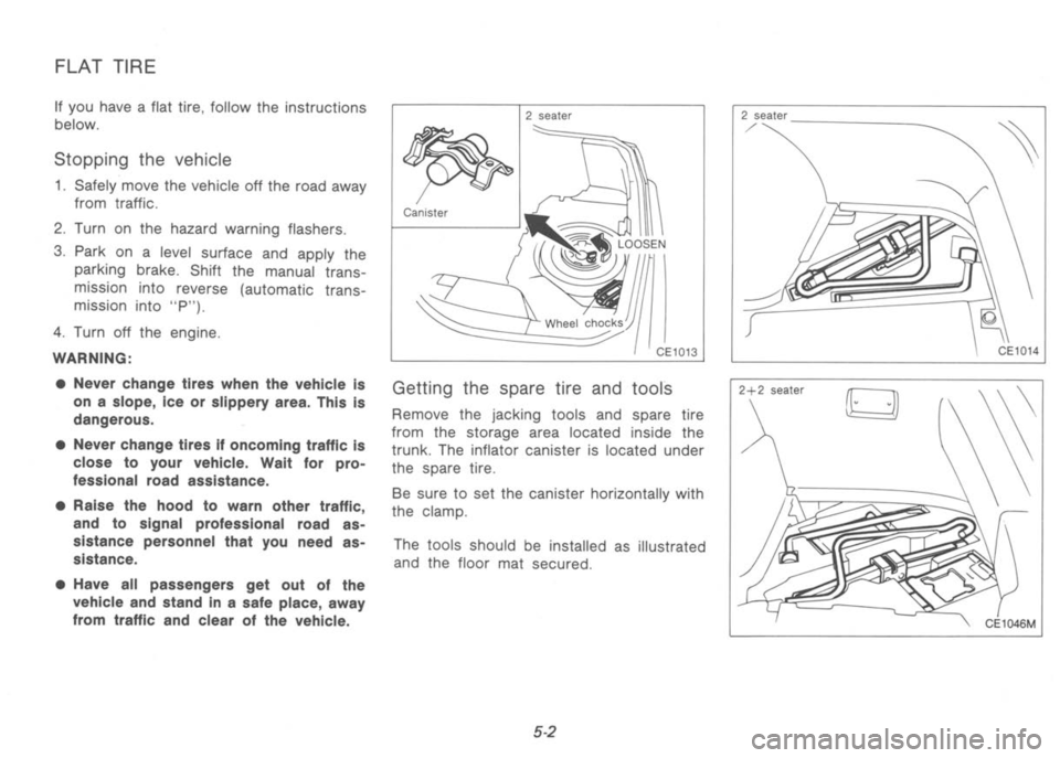 NISSAN 300ZX 1992  Owners Manual 