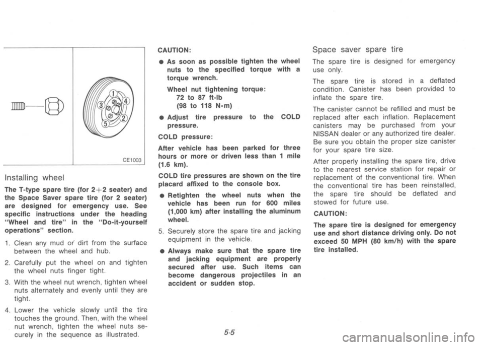 NISSAN 300ZX 1992  Owners Manual 