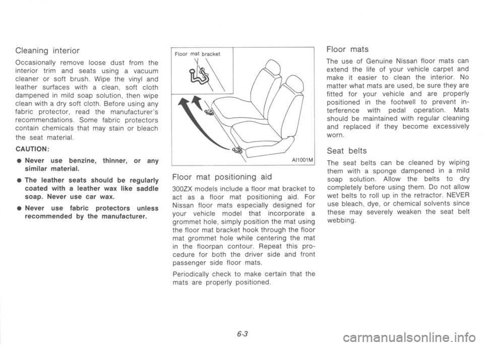 NISSAN 300ZX 1991  Owners Manual 