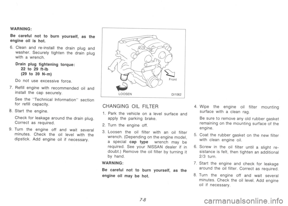 NISSAN 300ZX 1991  Owners Manual 