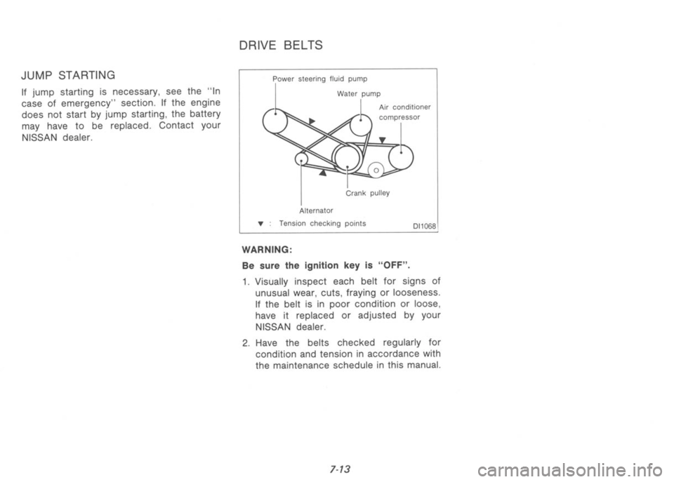 NISSAN 300ZX 1991  Owners Manual 