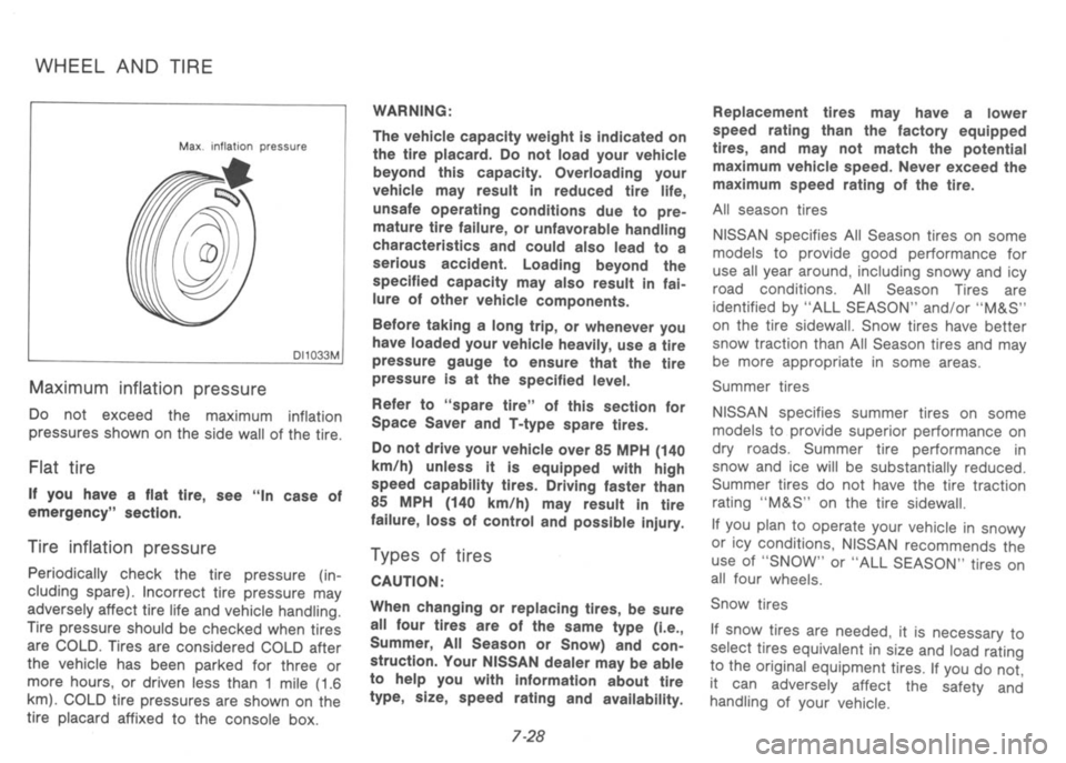NISSAN 300ZX 1991  Owners Manual 