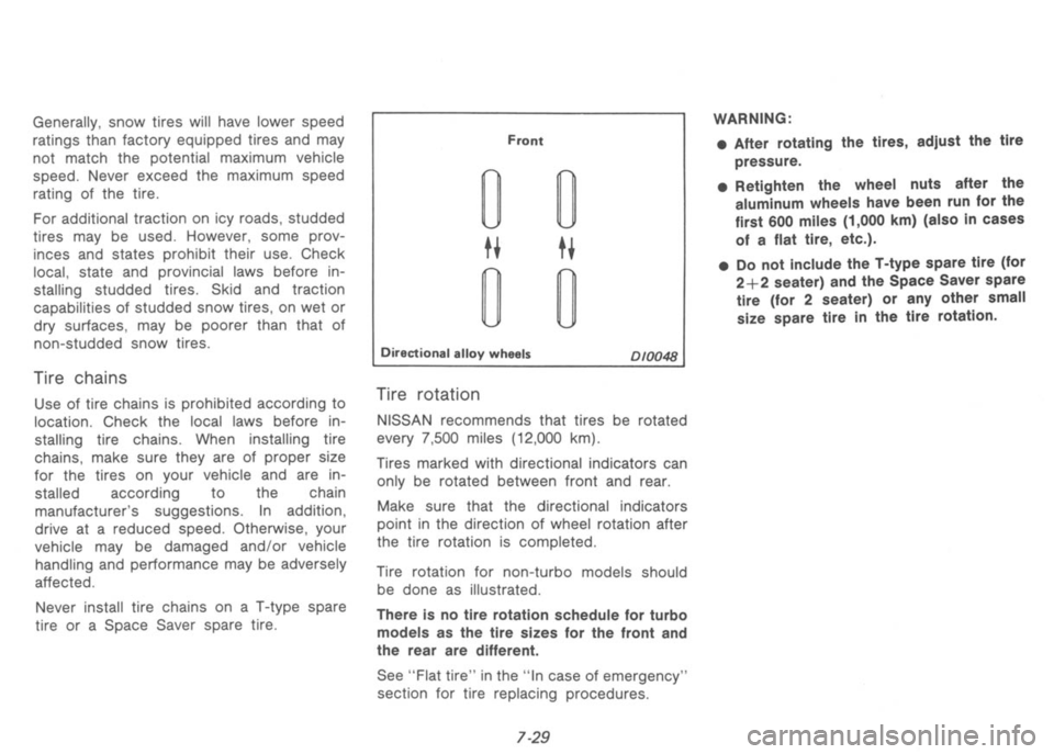 NISSAN 300ZX 1991  Owners Manual 