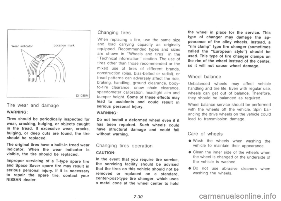 NISSAN 300ZX 1991  Owners Manual 
