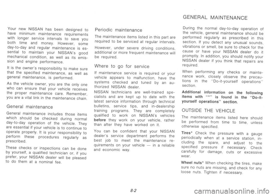 NISSAN 300ZX 1991  Owners Manual 