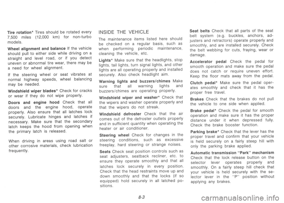 NISSAN 300ZX 1991  Owners Manual 