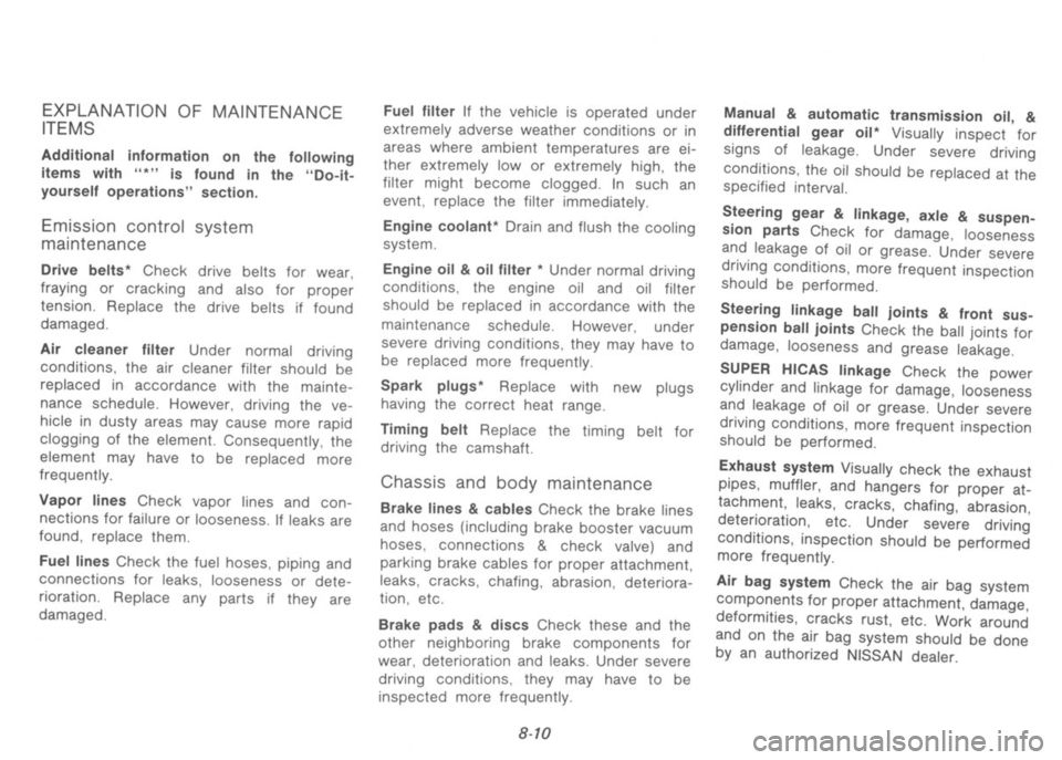 NISSAN 300ZX 1991  Owners Manual 