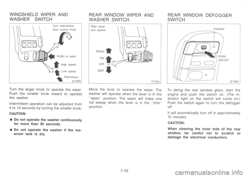 NISSAN 300ZX 1991  Owners Manual 