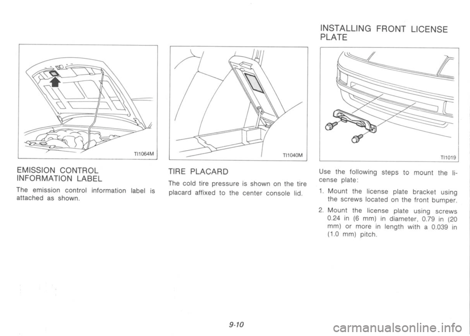NISSAN 300ZX 1991  Owners Manual 