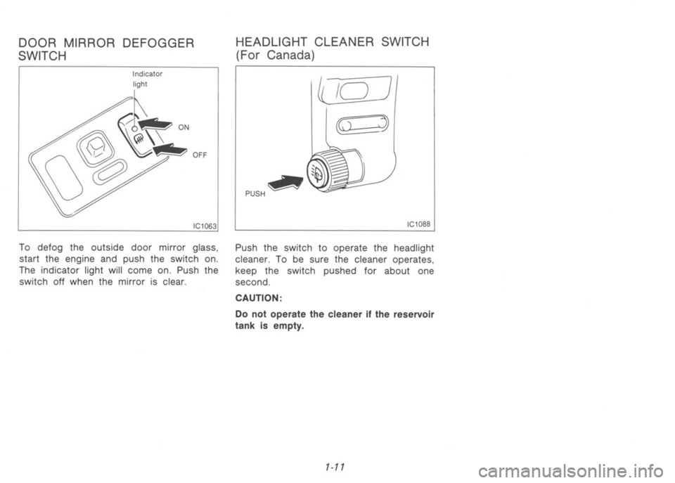 NISSAN 300ZX 1991  Owners Manual 