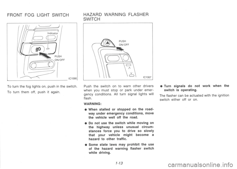 NISSAN 300ZX 1991  Owners Manual 