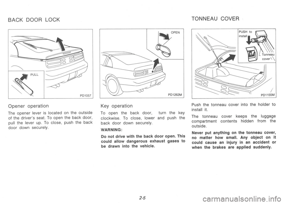 NISSAN 300ZX 1991  Owners Manual 