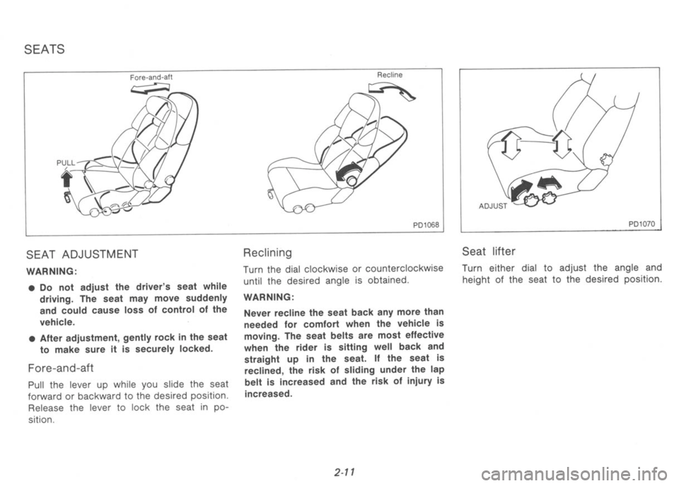 NISSAN 300ZX 1991  Owners Manual 