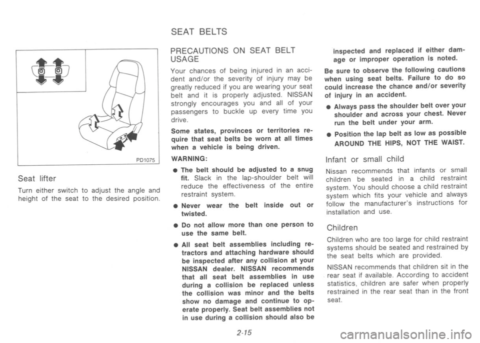 NISSAN 300ZX 1991  Owners Manual 