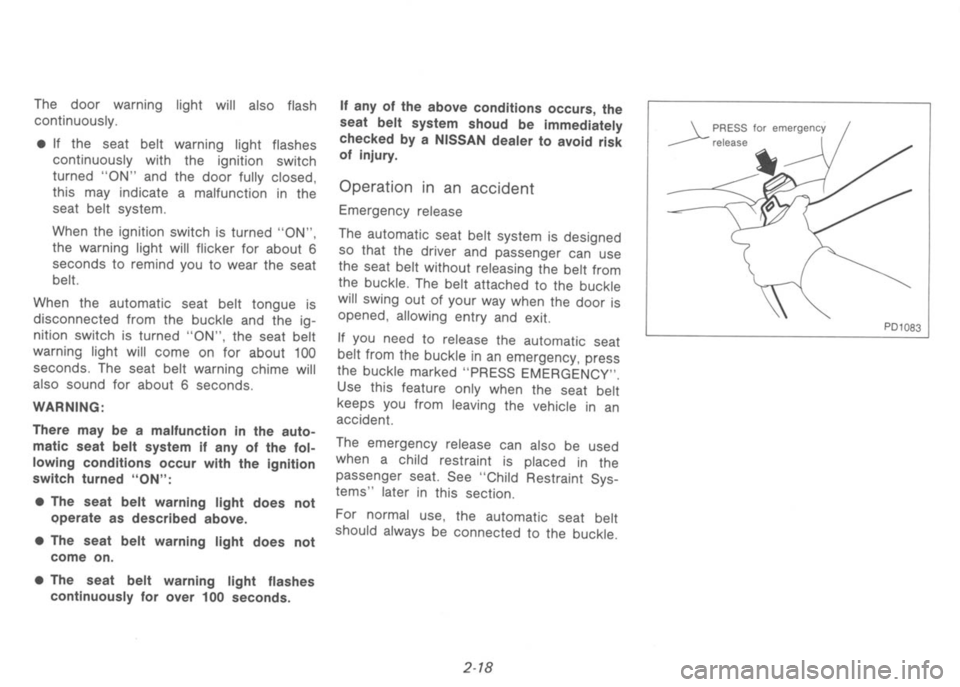 NISSAN 300ZX 1991  Owners Manual 
