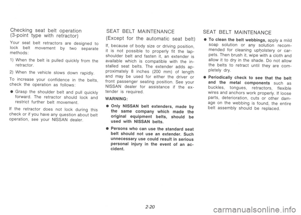 NISSAN 300ZX 1991  Owners Manual 