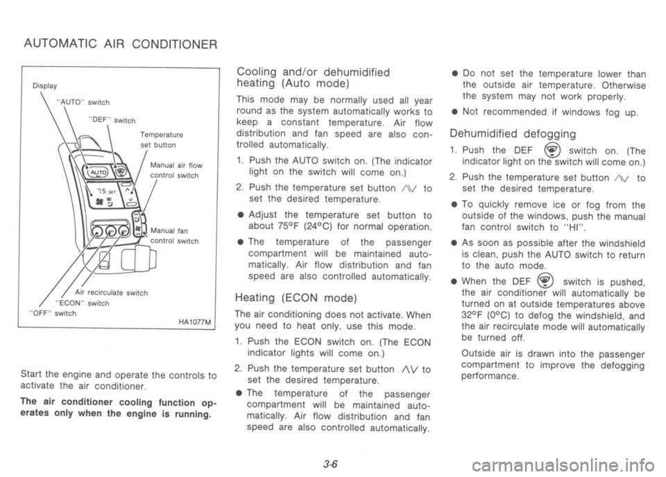 NISSAN 300ZX 1991  Owners Manual 