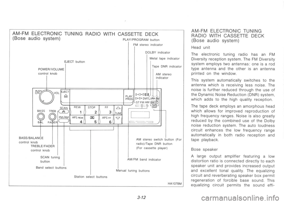NISSAN 300ZX 1991  Owners Manual 