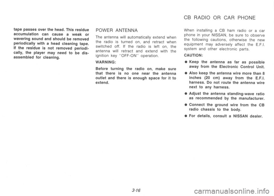 NISSAN 300ZX 1991  Owners Manual 