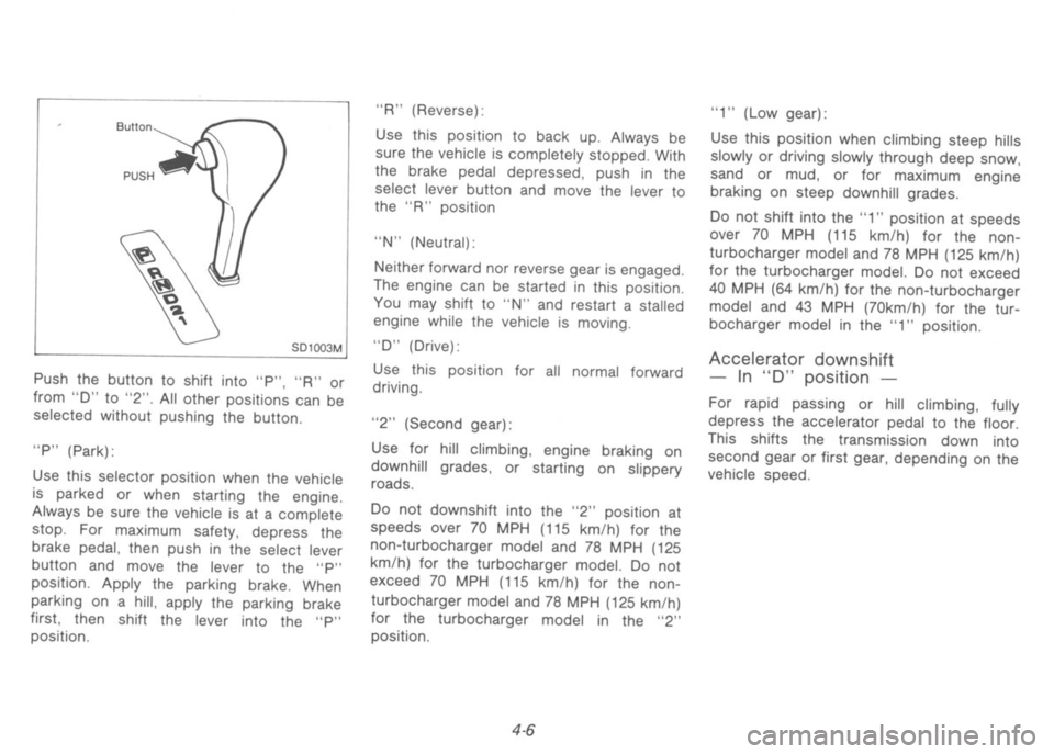 NISSAN 300ZX 1991  Owners Manual 