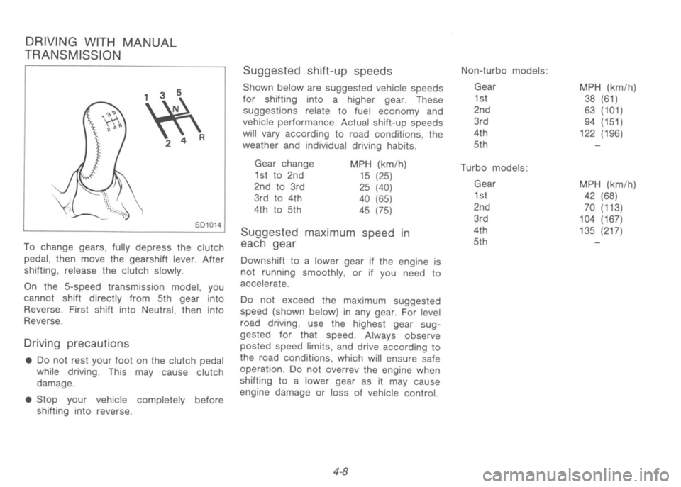 NISSAN 300ZX 1991  Owners Manual 
