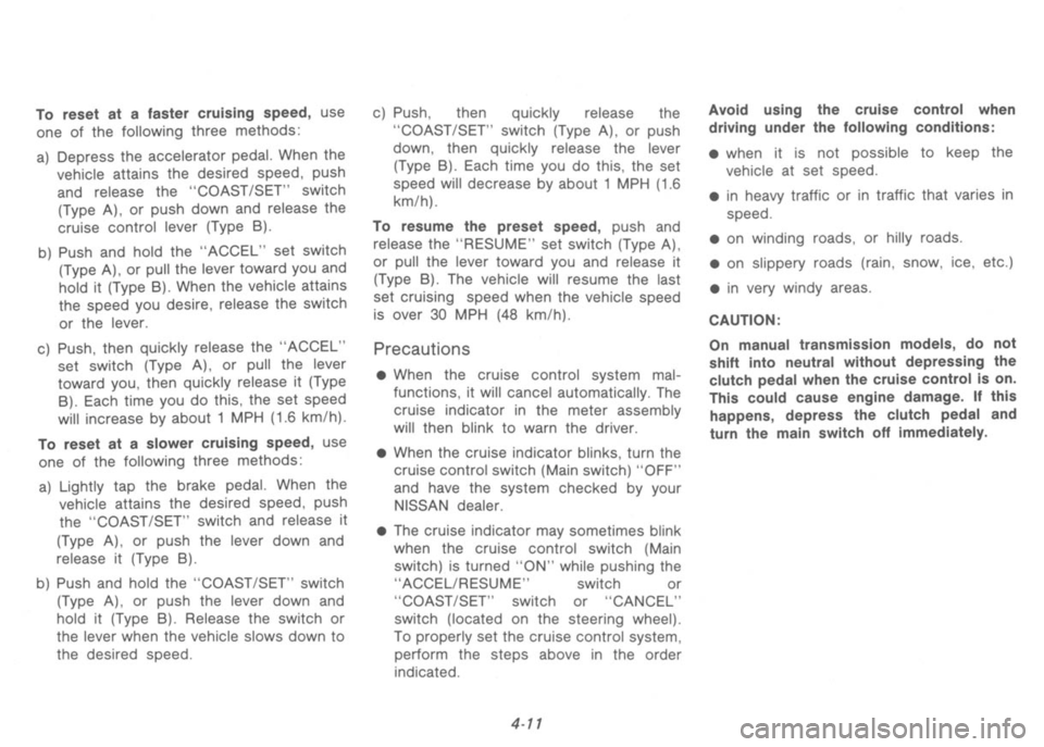 NISSAN 300ZX 1991  Owners Manual 