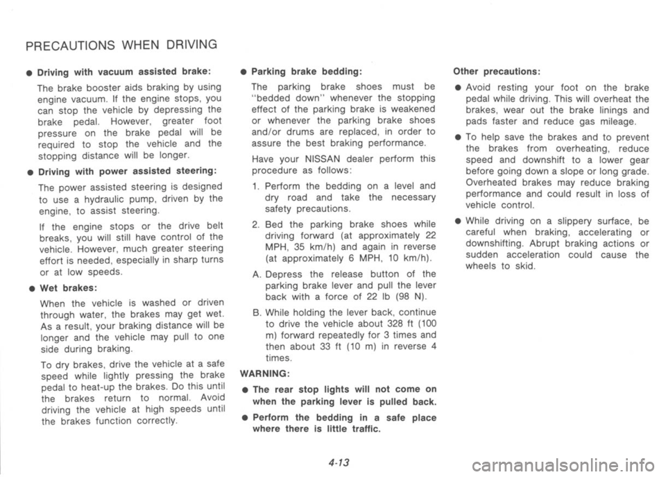 NISSAN 300ZX 1991  Owners Manual 