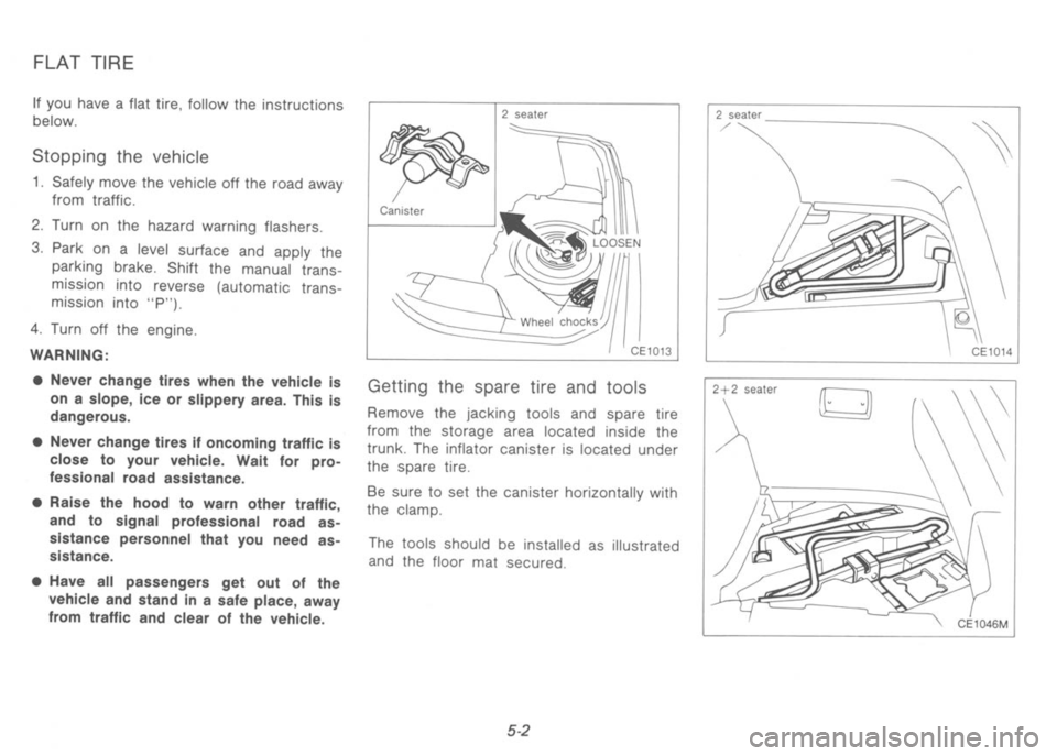 NISSAN 300ZX 1991  Owners Manual 