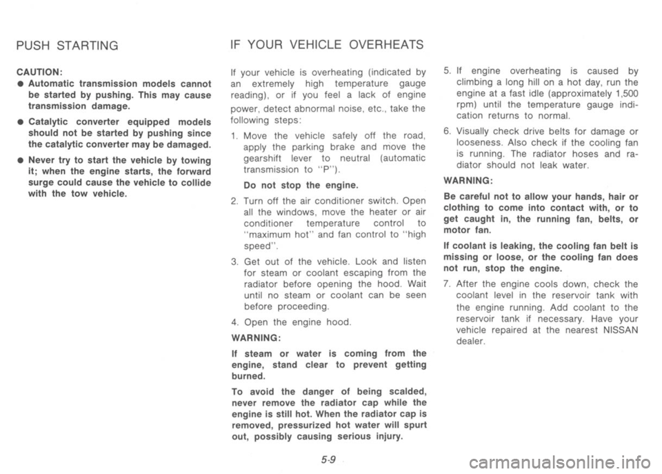 NISSAN 300ZX 1991  Owners Manual 