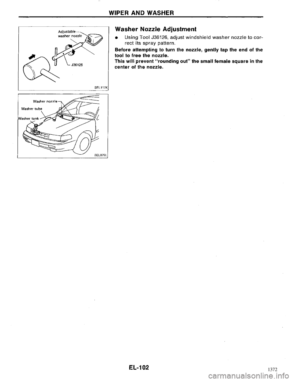 NISSAN MAXIMA 1994 A32 / 4.G Electrical System Workshop Manual 1372 