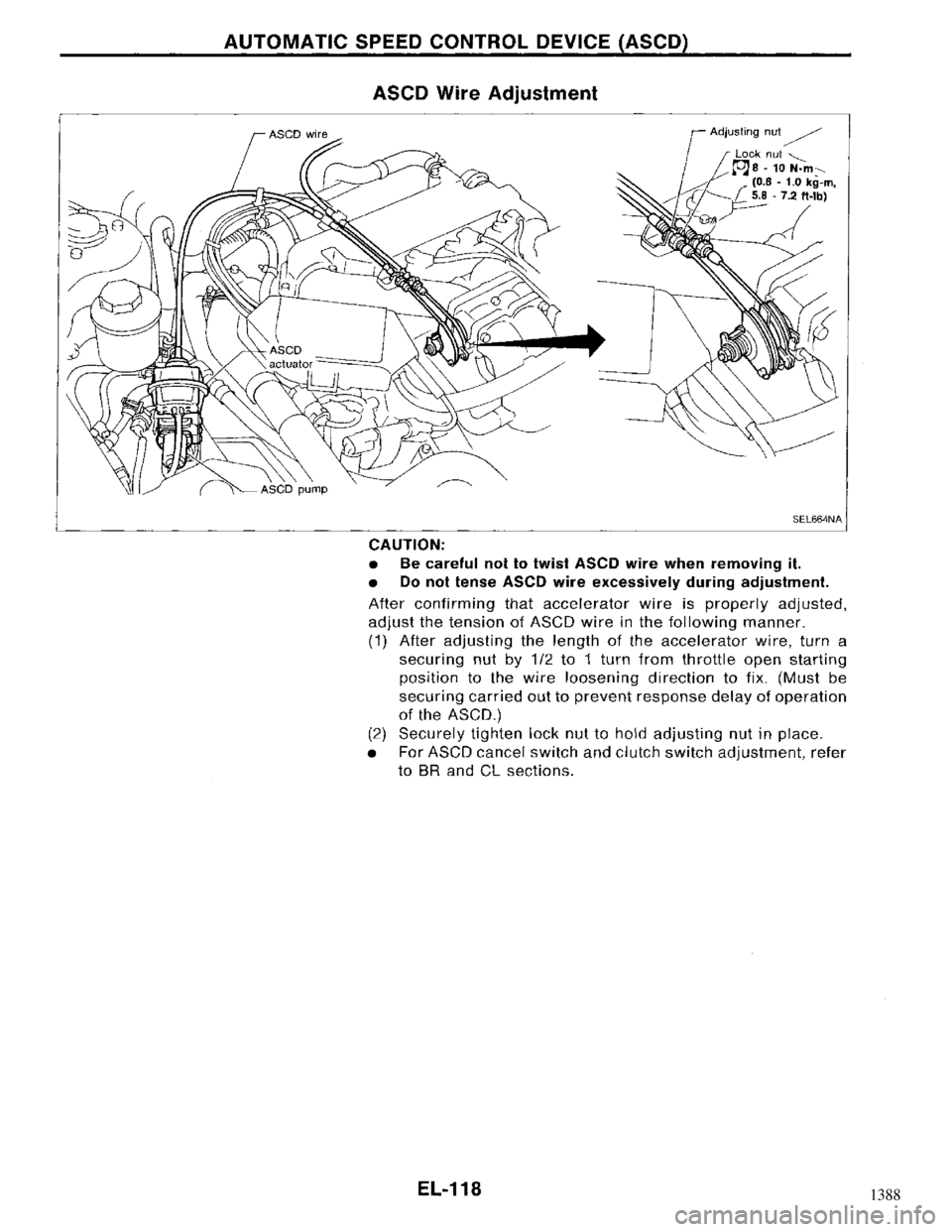NISSAN MAXIMA 1994 A32 / 4.G Electrical System Workshop Manual 1388 