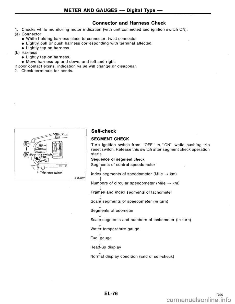 NISSAN MAXIMA 1994 A32 / 4.G Electrical System Workshop Manual 1346 