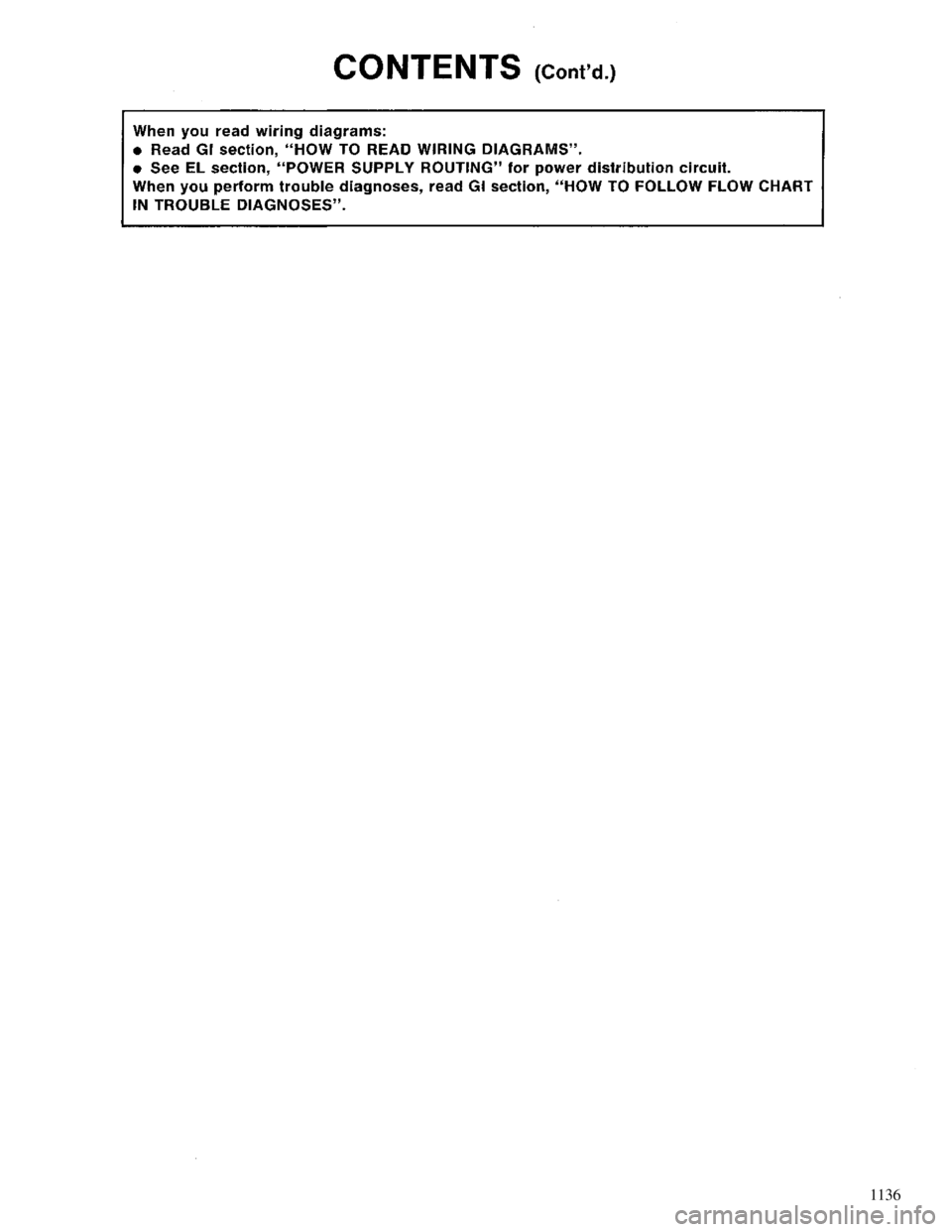 NISSAN MAXIMA 1994 A32 / 4.G Heather And Air Conditioner Workshop Manual 1136 