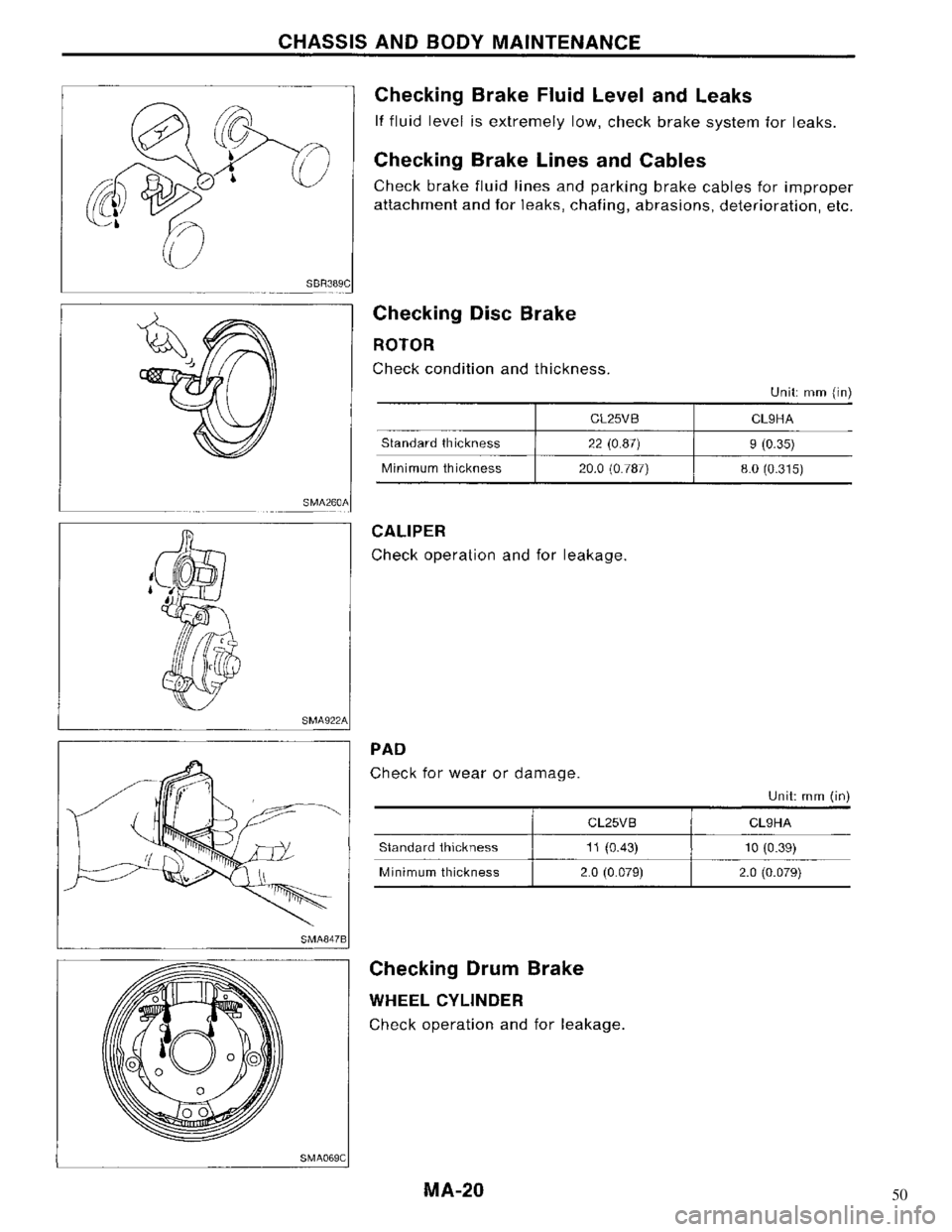 NISSAN MAXIMA 1994 A32 / 4.G Maintenance Workshop Manual 50 