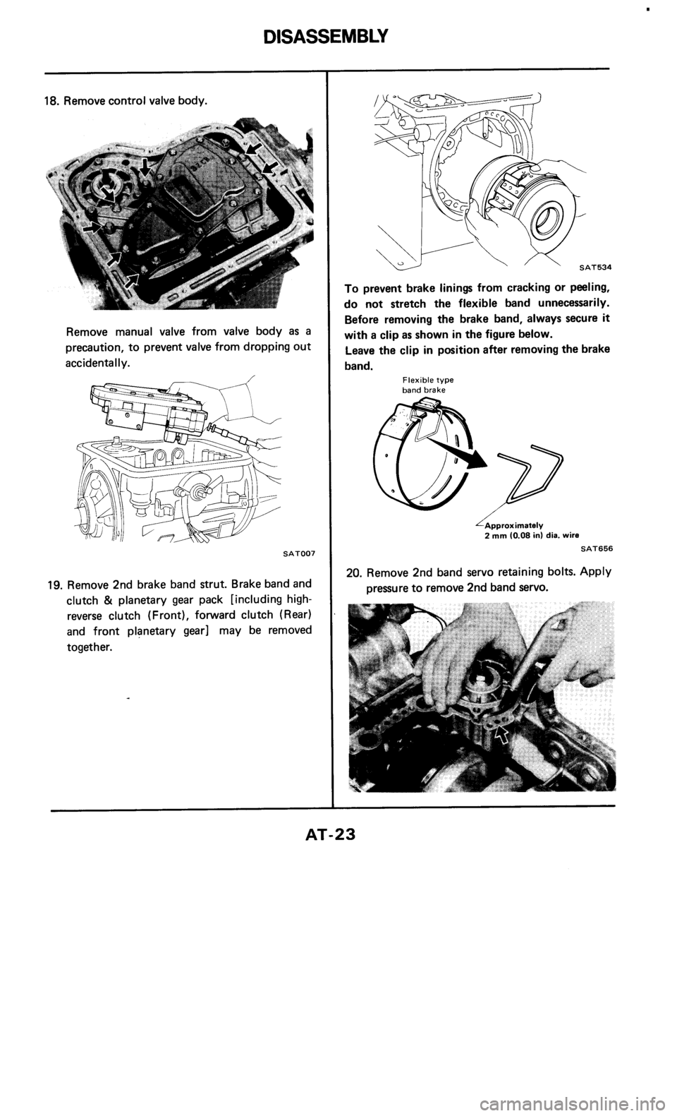 NISSAN 300ZX 1985 Z31 Automatic Transmission Workshop Manual 