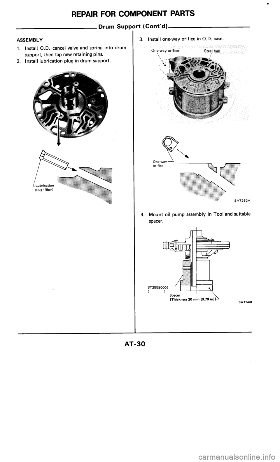 NISSAN 300ZX 1985 Z31 Automatic Transmission Workshop Manual 